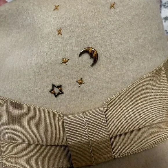 Wyeth x Free People Moon & Star Embellished Fedora Hat in  display picture 1